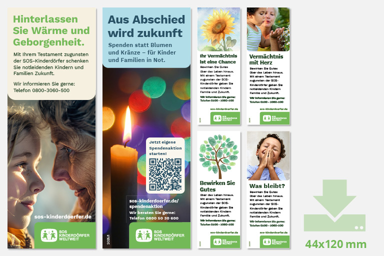 SOS-Fülleranzeigen 44x120