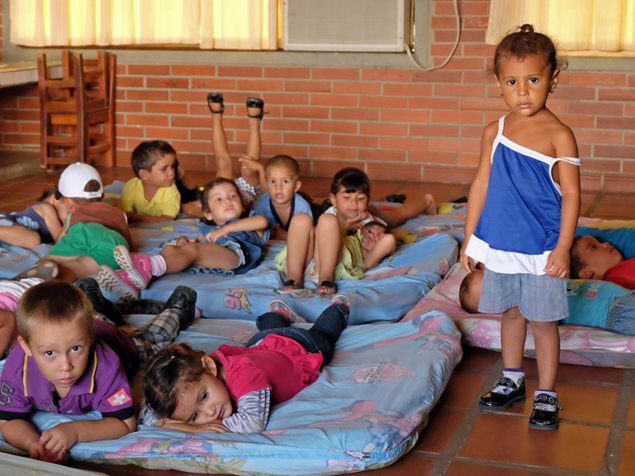Kinder im SOS-Sozialzentrum Cañada in Venezuela. Foto: Toni Keppeler