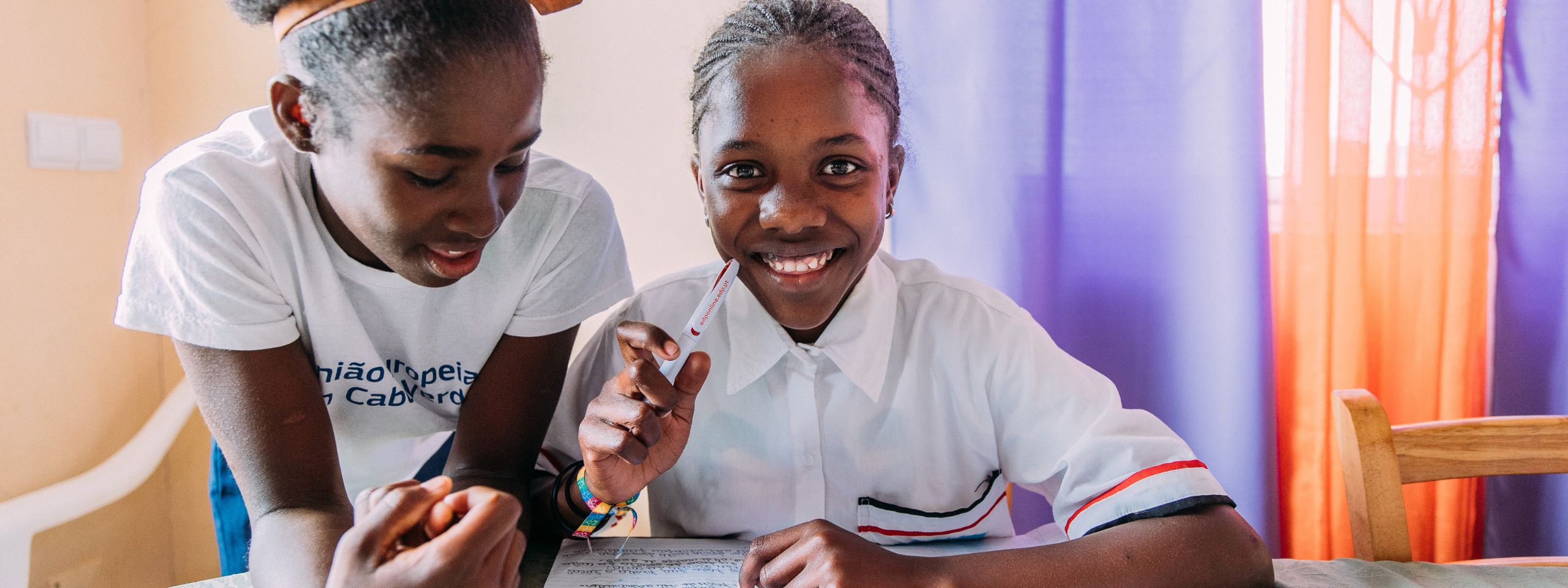 Lernende Kinder in Haiti