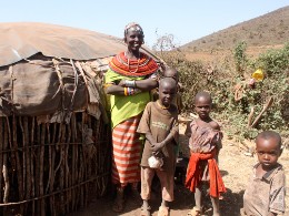 Hirtenfamilie in Marsabit, Kenia