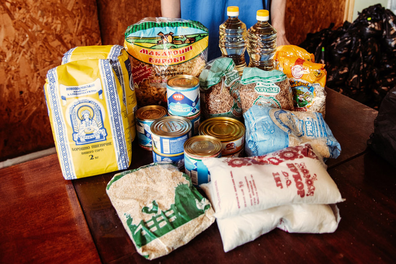 Lebensmittel, die gespendet wurden.