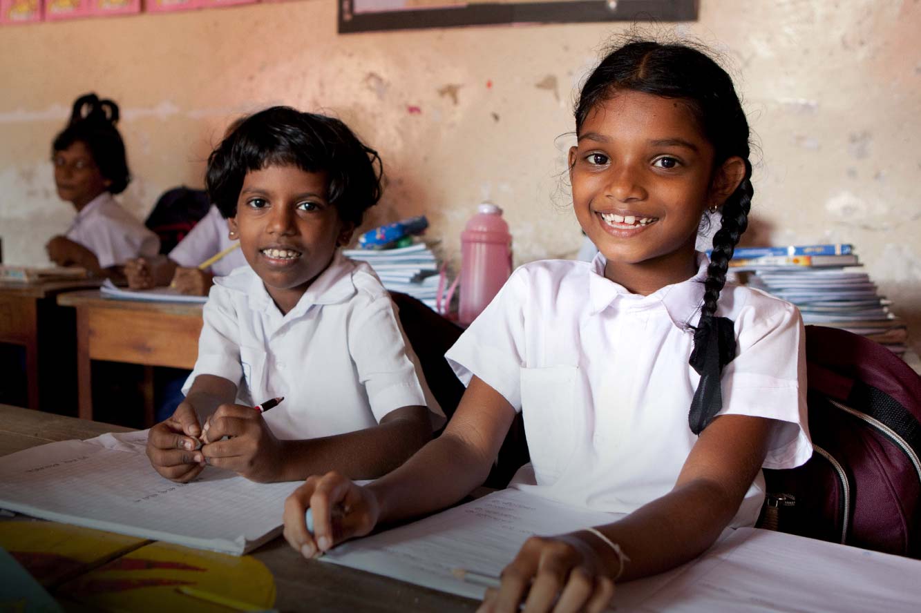 Mädchen in einer Schule in Sri Lanka. Foto: Patrick Wittmann