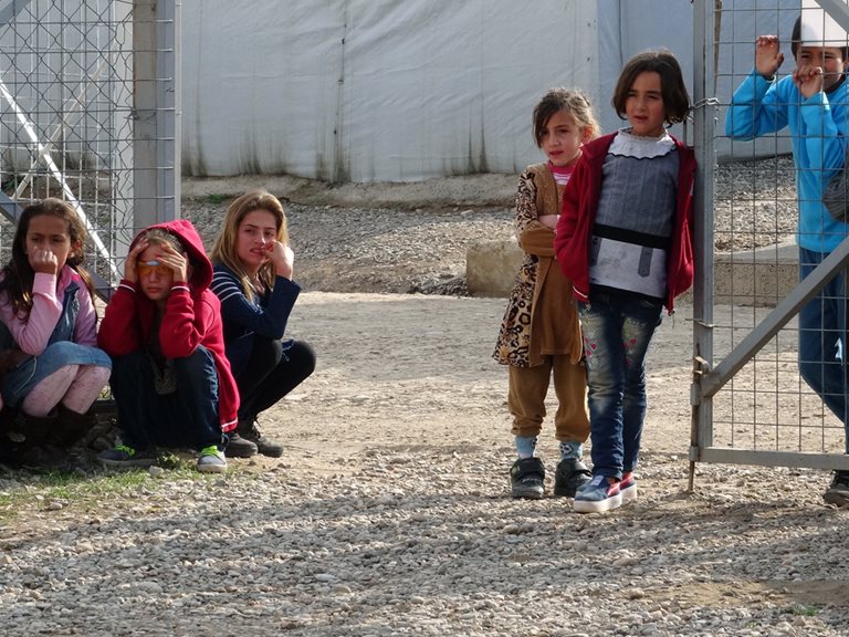 Kinder im Flüchtlingslager Khanke bei Dohuk