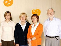 Wolfgang Ketzler mit einem Teil des Kollegiums