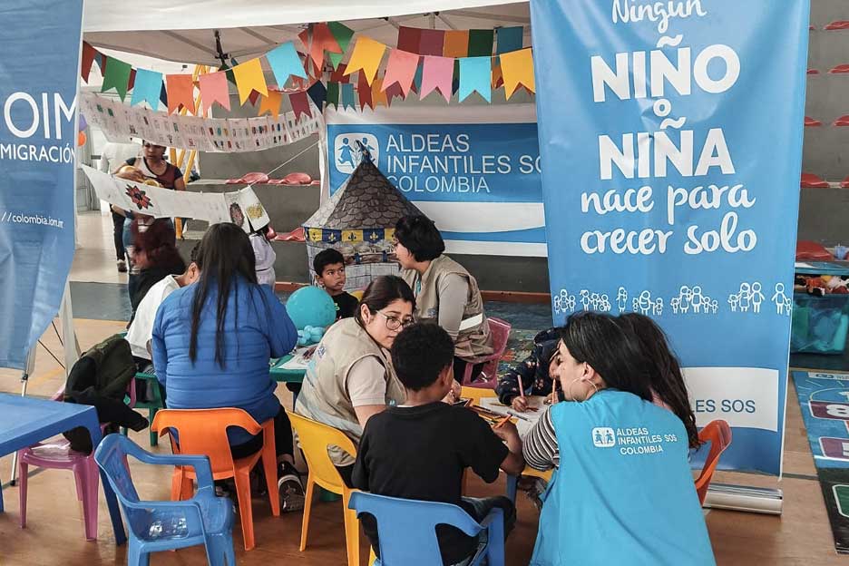Die SOS-Kinderdörfer in Kolumbien leisten humanitäre Hilfe für Kinder und Familien, die vor der Krise aus Venezuela flüchten – Foto: Diana Carolina Ruiz
