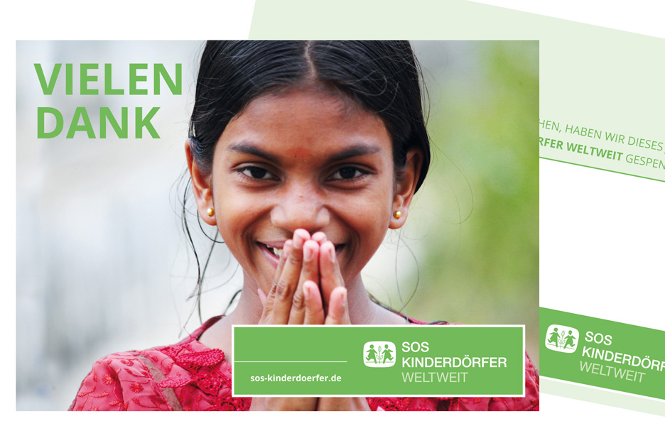 Karte der SOS-Kinderdörfer: Vielen Dank