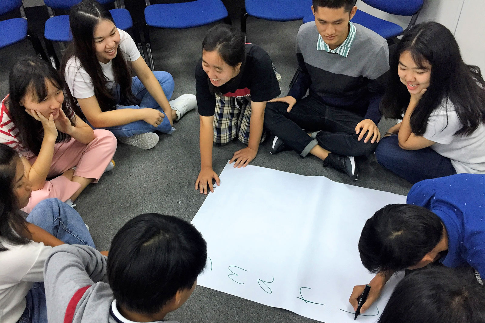 Workshop mit Jugendlichen in Thailand