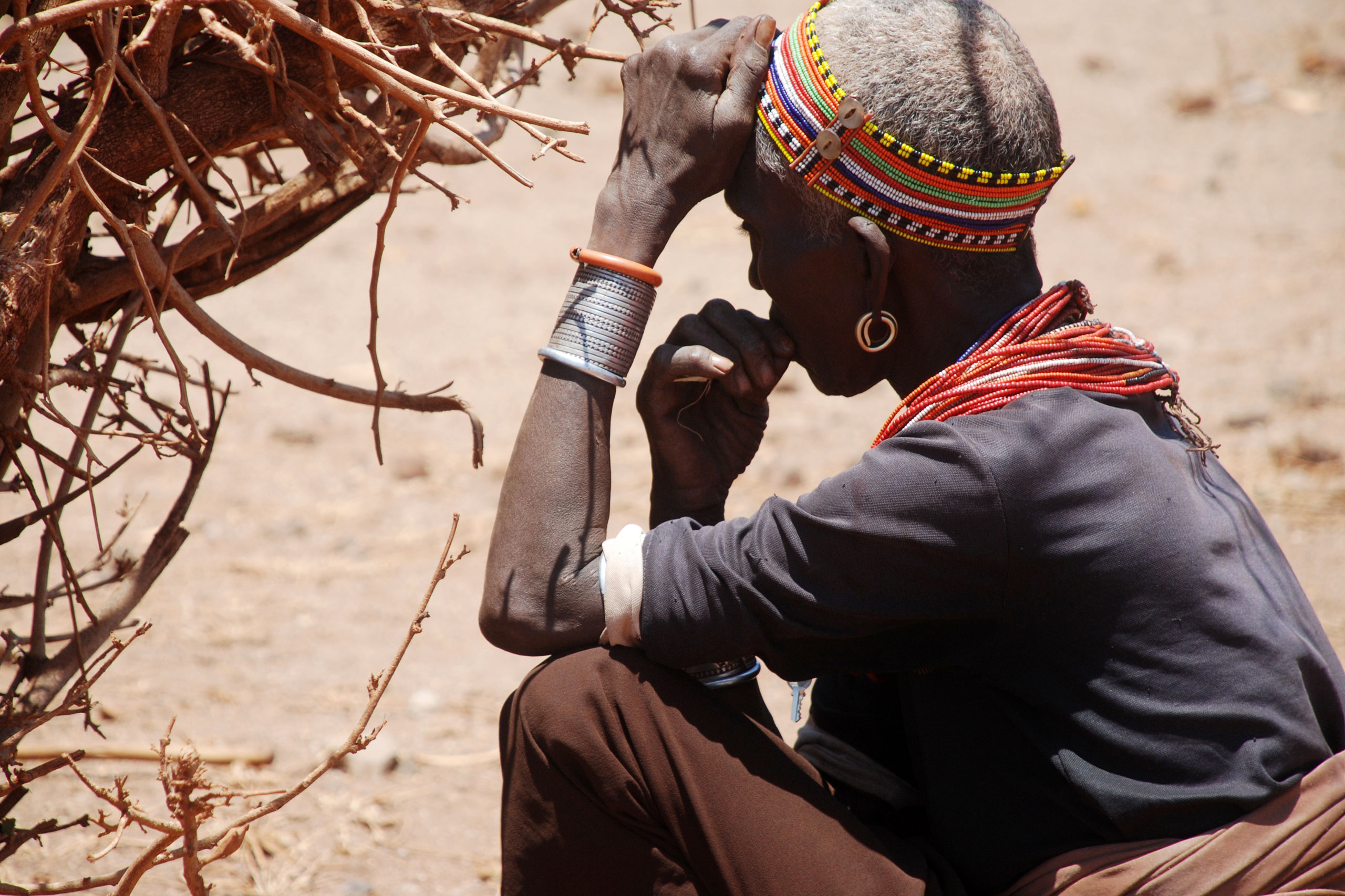 Frau in Kenia