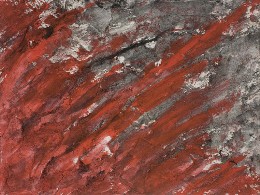 Feuersbrunst - Acryl auf Papier - Herbert Koller