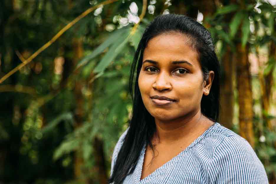 Nirosha Pinnaduwa vom "Generation Never Give up"-Netzwerk in Sri Lanka - Foto: Alea Horst