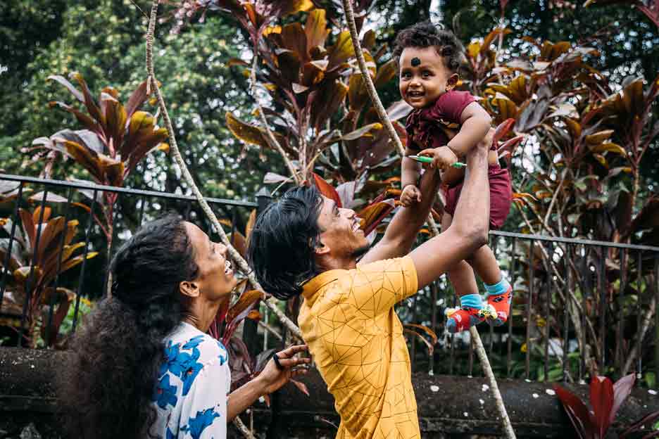 Junge Eltern, die Mitglied von "Generation Never Give up" sind. Foto: Alea Horst