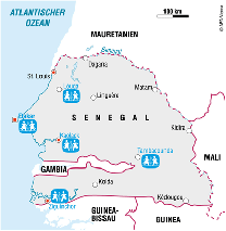 Karte SOS Senegal