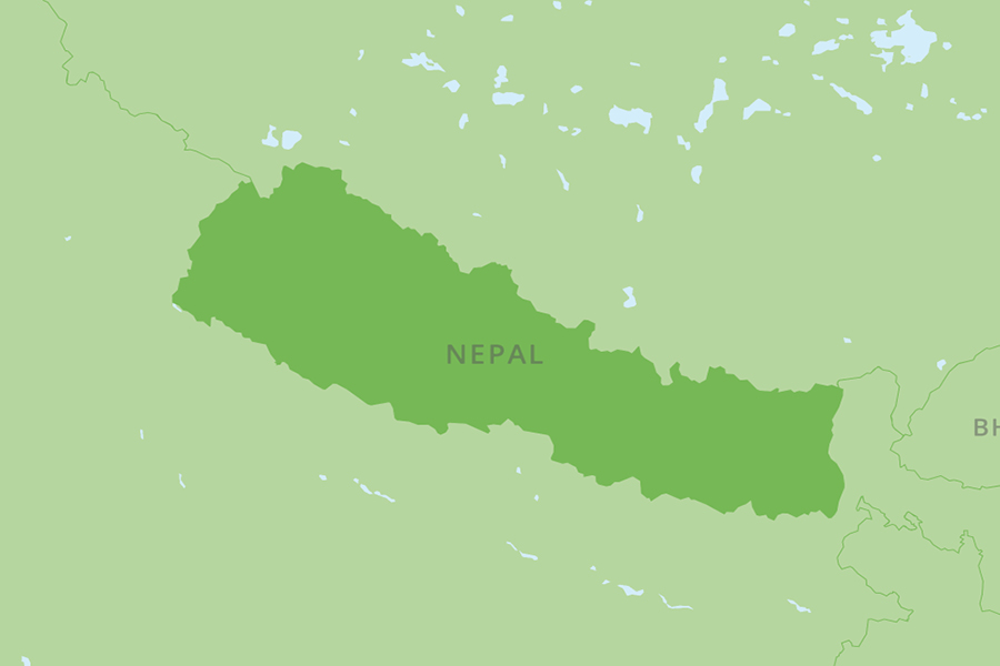 Karte Nepal