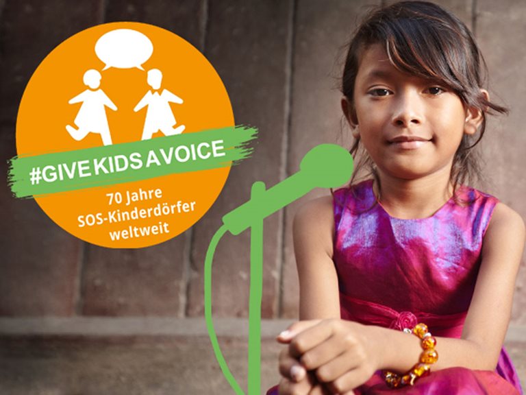 #GiveKidsAVoice Kampagne der SOS-Kinderdörfer startet