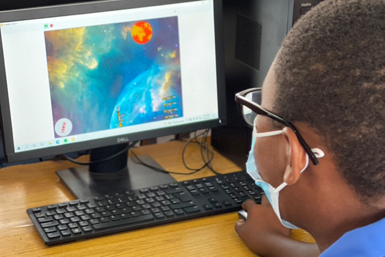 Schüler am Computer