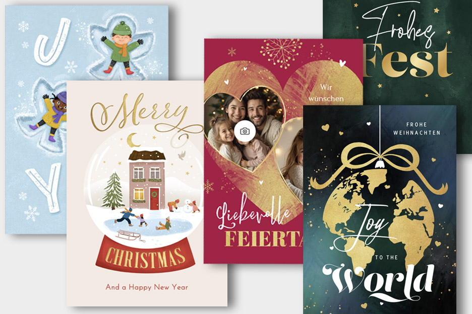 Weihnachtskarten, die SOS-Kinderdörfer unterstützen