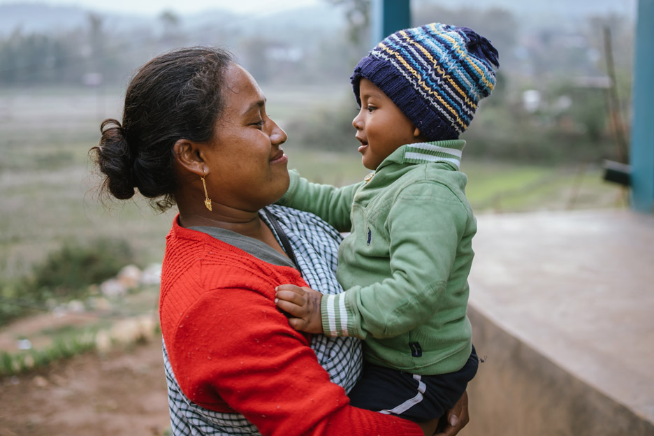 Mutter und Kind aus Indien. Foto: Lydia Mantler