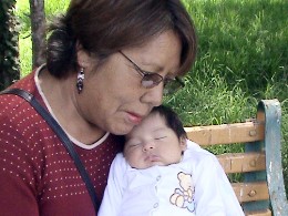 SOS-Mutter Margarita mit Baby, Peru