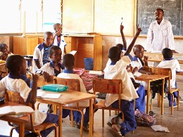 Unterricht an der SOS-Schule in Gode