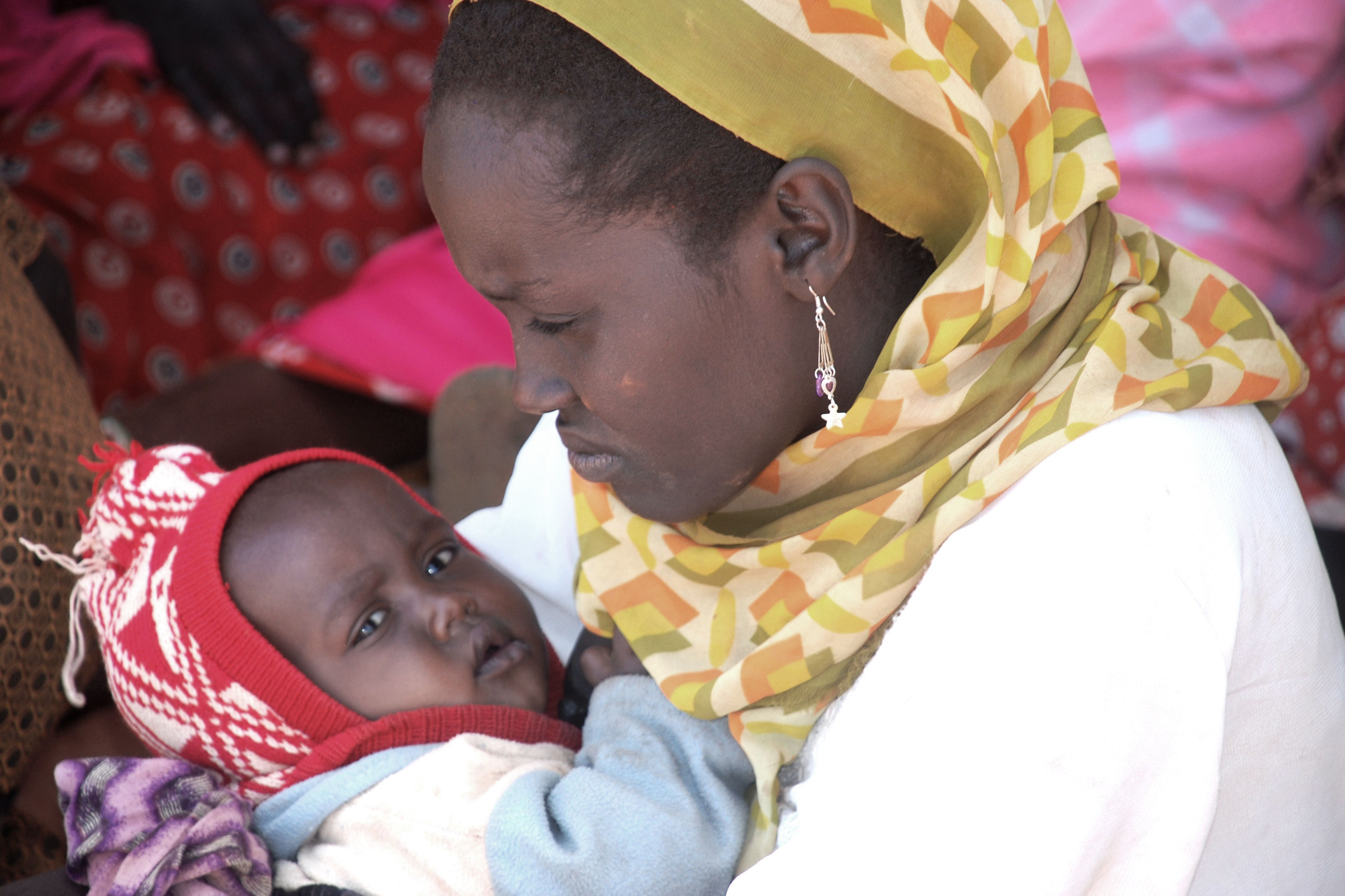 Junge Mutter in Kenia