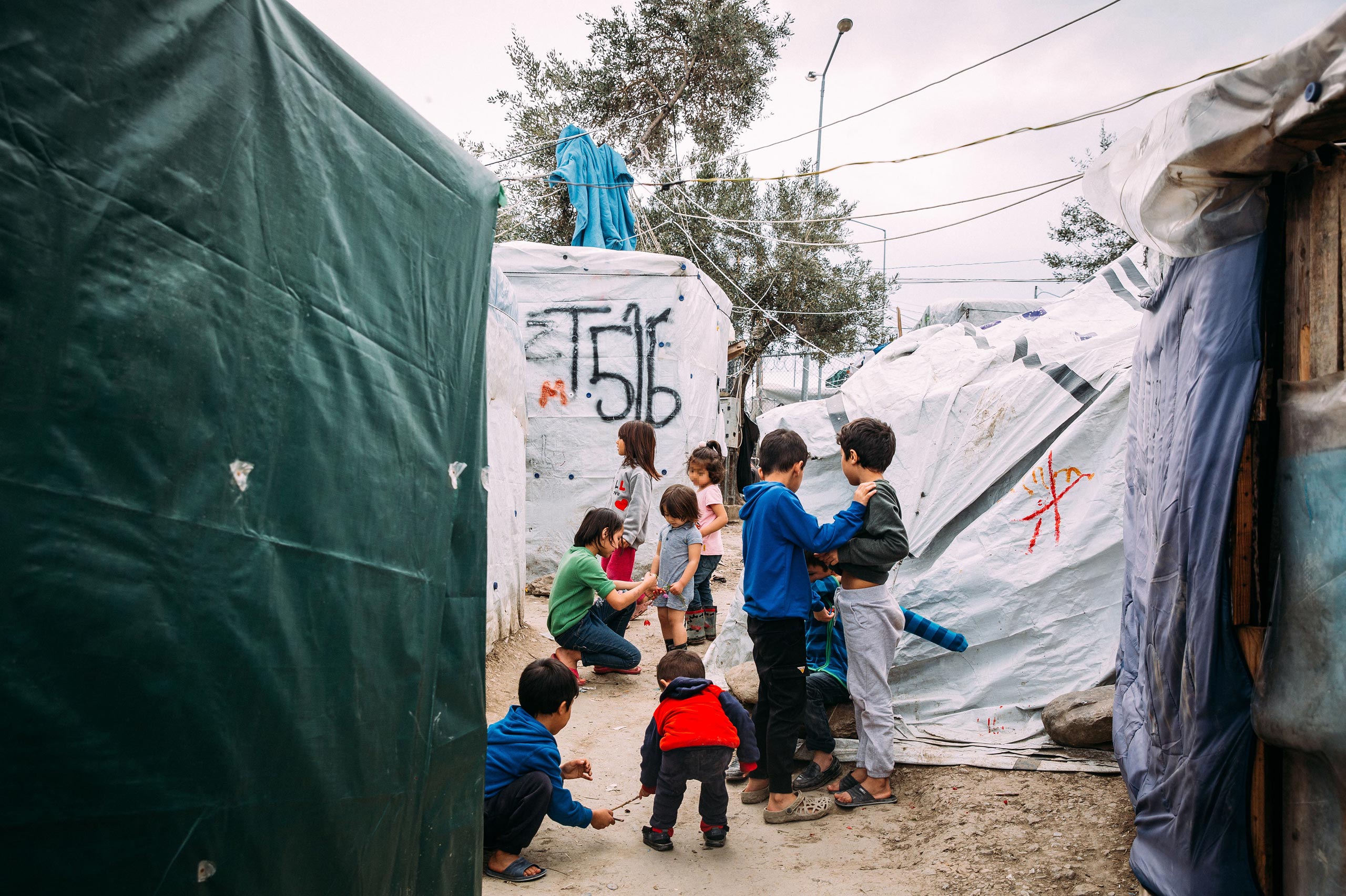 In einem Flüchtlingscamp auf Lesbos