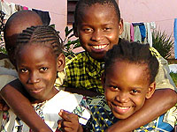 Kinder aus dem SOS-Kinderdorf Bangui, Zentralafrika