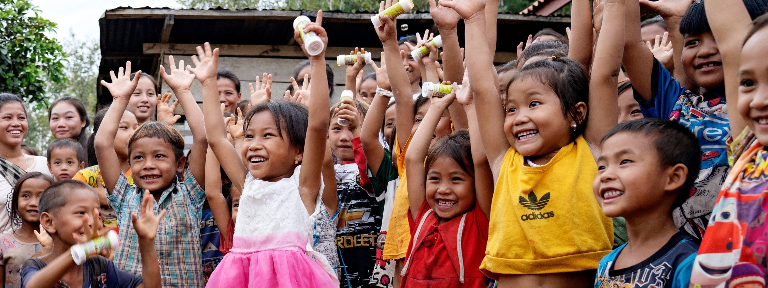Lachende Kinder in Laos, Foto: Agnete Schlichtkrull