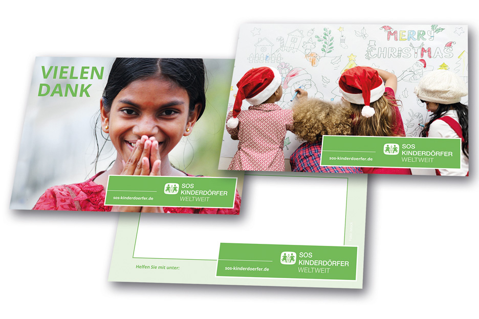 Geschenkkarten der SOS-Kinderdörfer weltweit