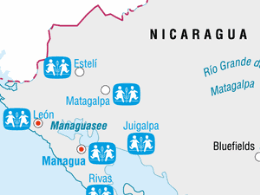 Karte: SOS-Kinderdörfer in Nicaragua