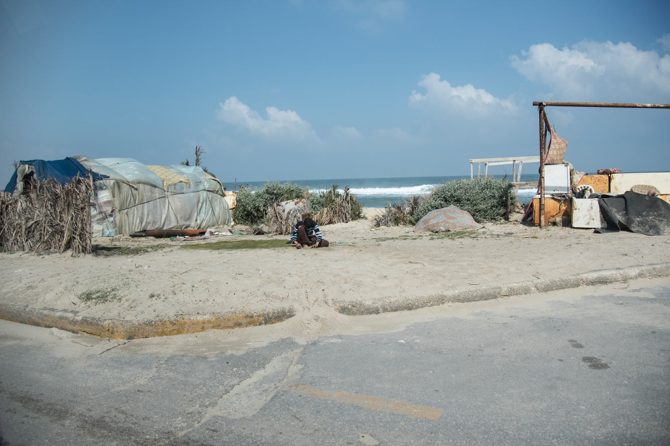 An der Küste von Gaza-Stadt. Foto: Katerina Ilievska