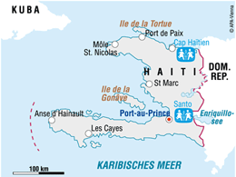 Karte: SOS-Kinderdörfer in Haiti