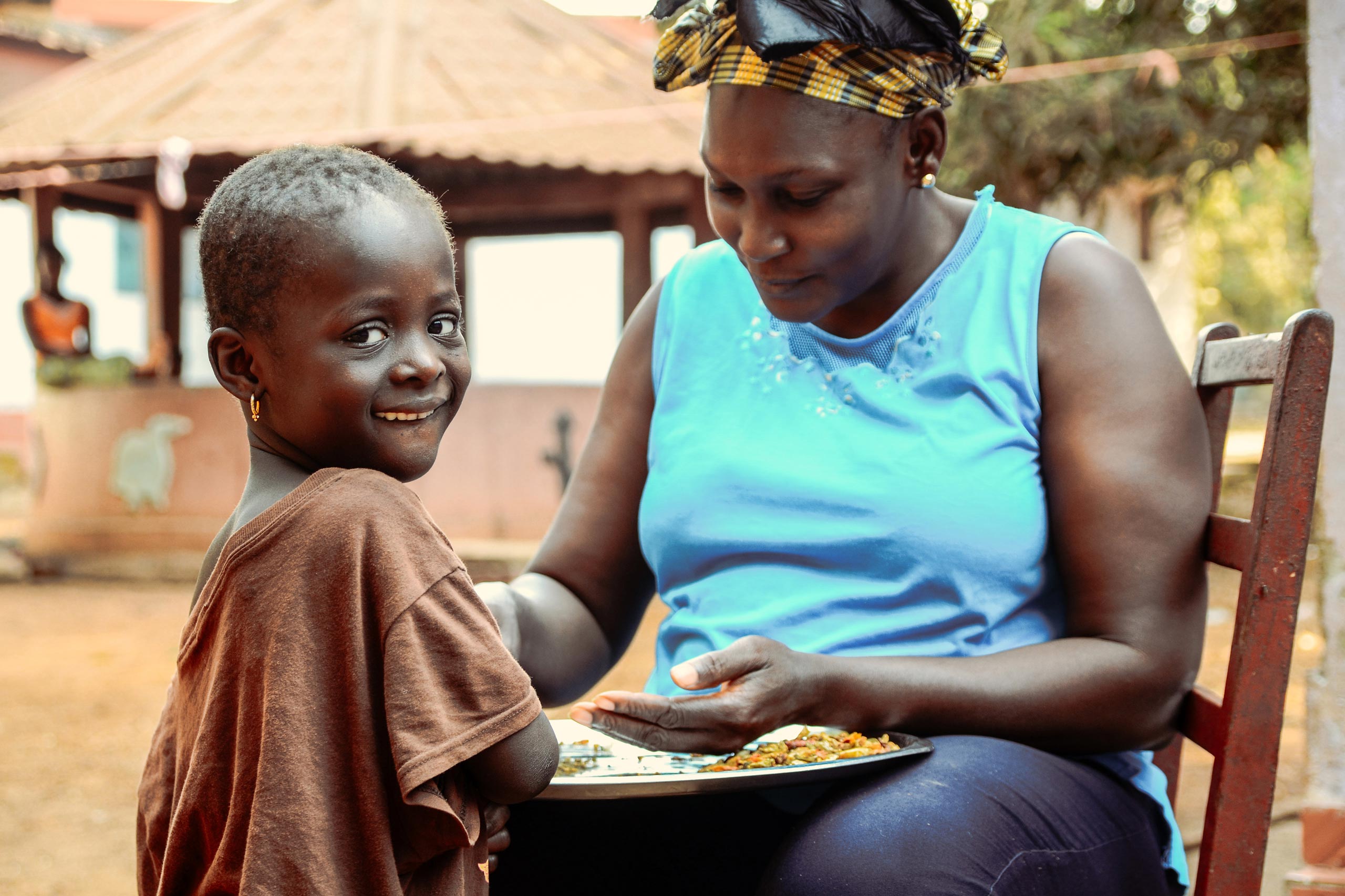 Mutter und Kind in Guinea