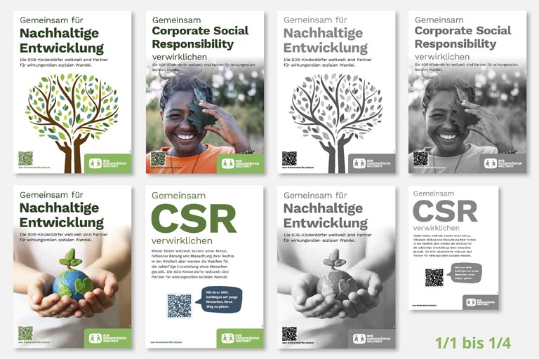 SOS-Fülleranzeigen 1/1 bis 1/4 Seite