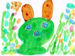Osterhase: Bild eines SOS-Kinds aus Südafrika