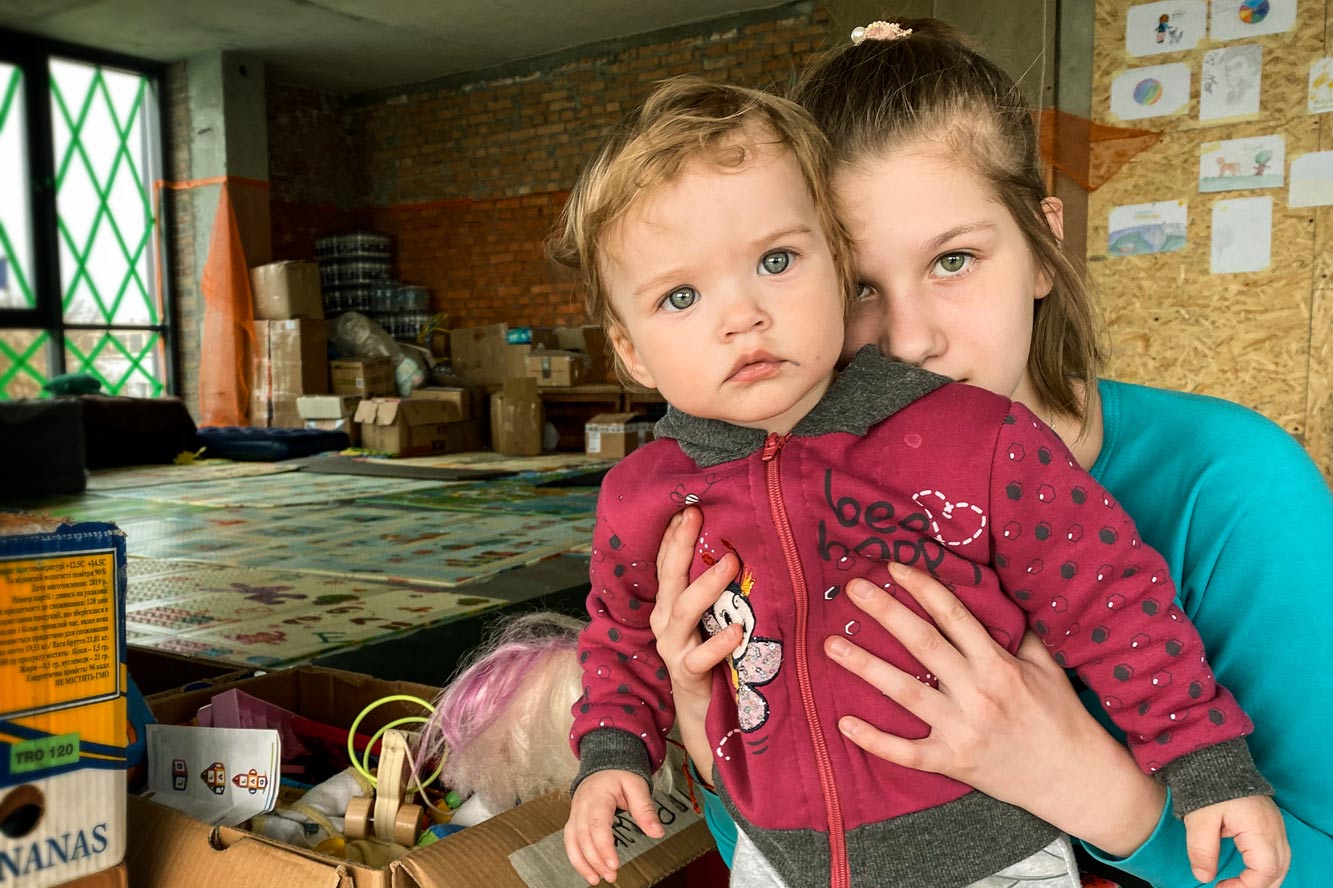 Kinder im "Mutter-Kind-Raum" im ukrainischen Lviv. Foto: Viktoria Gudova
