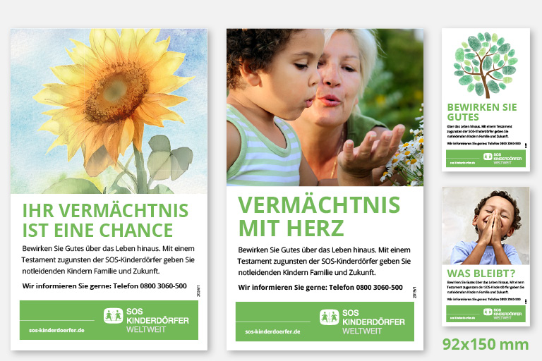 SOS-Fülleranzeigen 92x150
