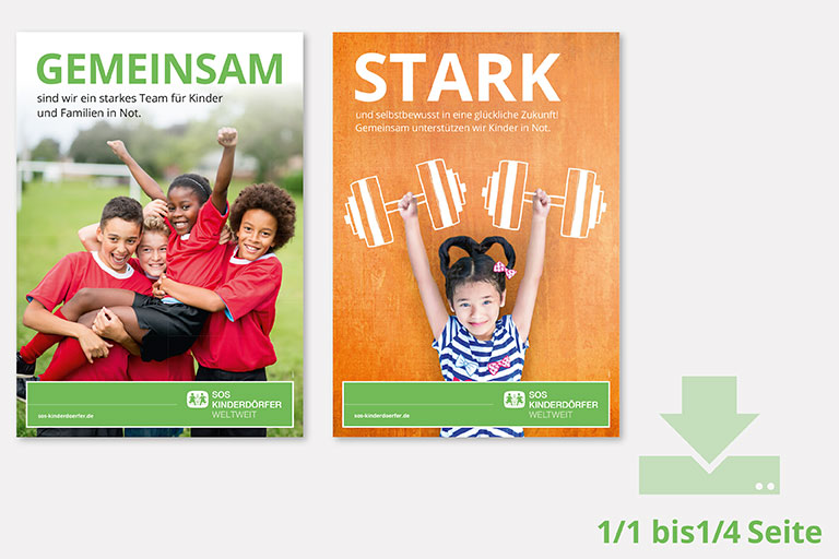 SOS-Fülleranzeigen "Sport" 1/1 bis 1/4 Seite