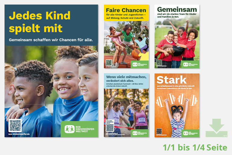 SOS-Fülleranzeigen "Sport" 1/1 bis 1/4 Seite