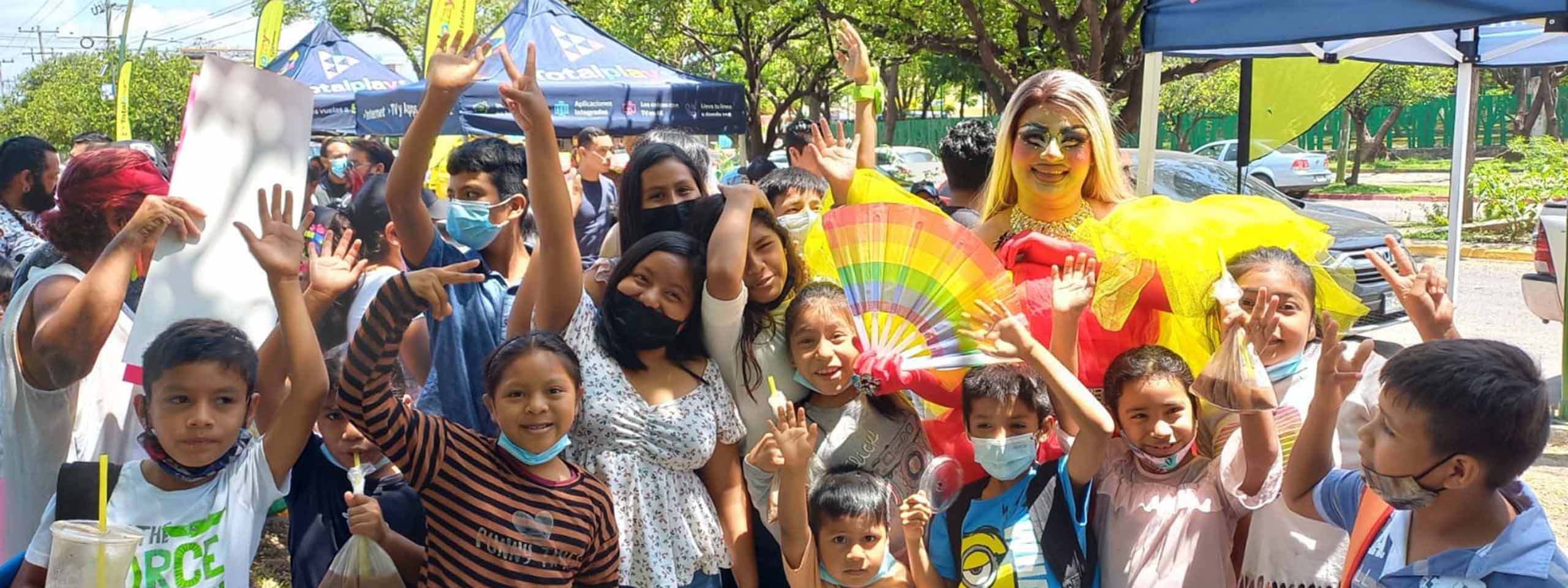 Kinder in Mexiko bei einem LGBTQIA+ Workshop. Foto: SOS-Kinderdörfer Mexiko