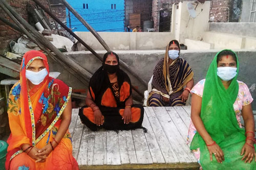 Frauen einer SOS-Selbsthilfegruppe in Indien