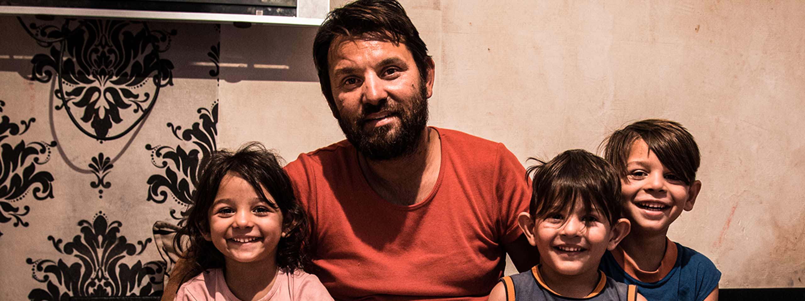 Kazum und seine drei Kinder
