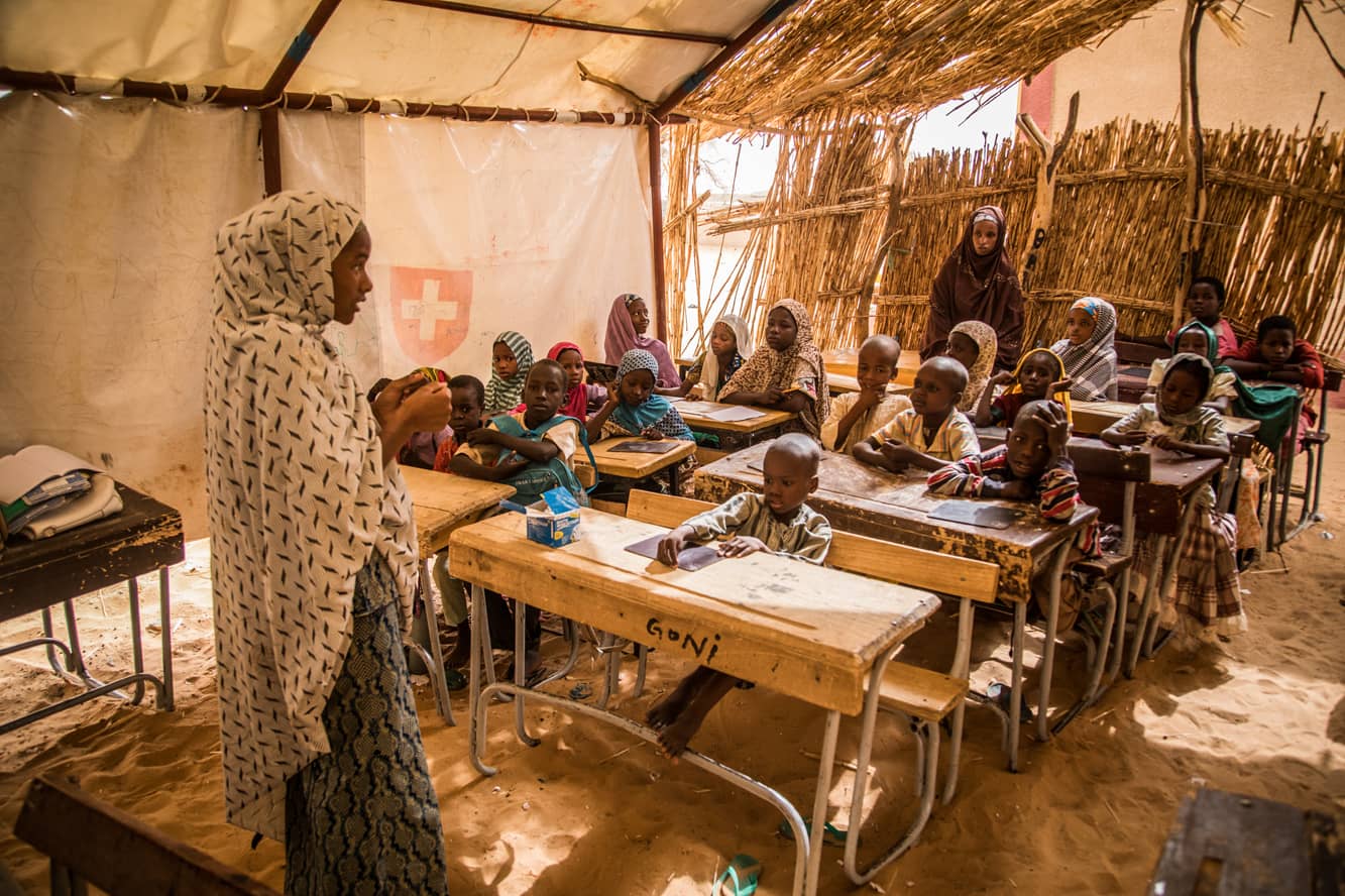 Die Krise in der Sahelzone hat auch Burkina Faso erfasst. Die SOS-Kinderdörfer weiten ihre Hilfe in dem westafrikanischen Land aus, z.B. durch Notunterricht für Flüchtlingskinder, so wie bereits im benachbarten Niger. Foto: V. Tremeau