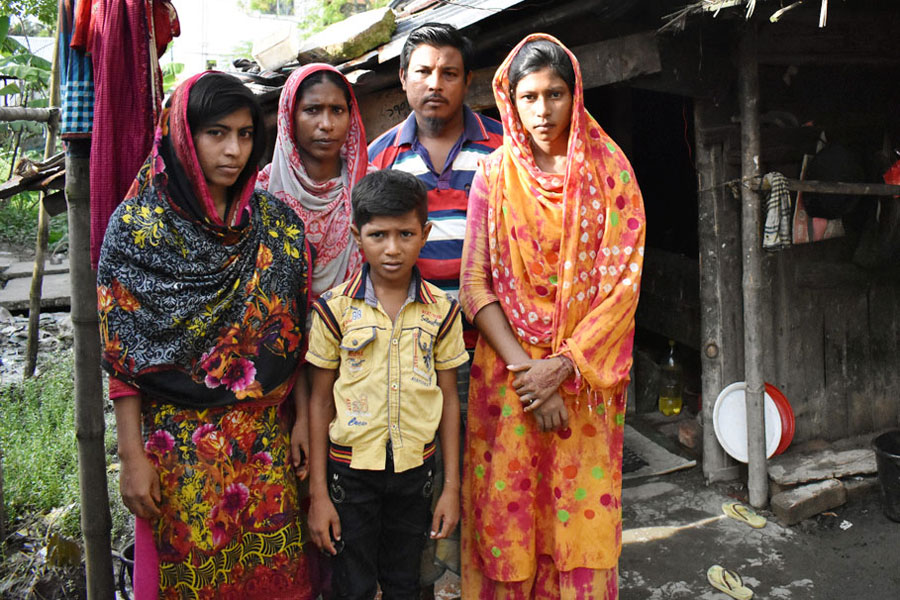 Familie in Bangladesch