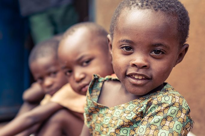 Kinder aus Ruanda